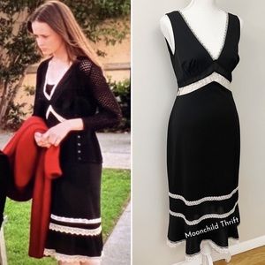 Early 2000s Black Dress w Ivory Lace Detailing Alt. Version ASO Rory Gilmore